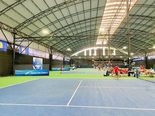 Sân tennis mái che - Nhà thi đấu Công an Nhân dân - Hà Nội